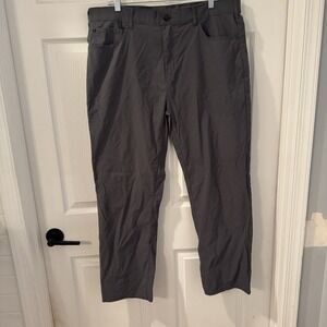 Members Mark Denali Pant Men's Nylon Zip Pocket Size 38x30 (Actual 38X28.5) Gray
